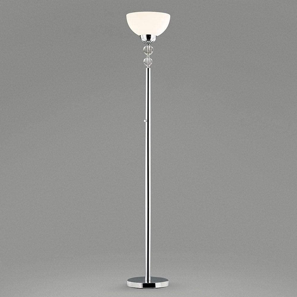 71 Inch Crystal Balls Dimmer Led Floor Lamp Silver Modern Contemporary Chrome Bulbs Included - Diamond Home USA