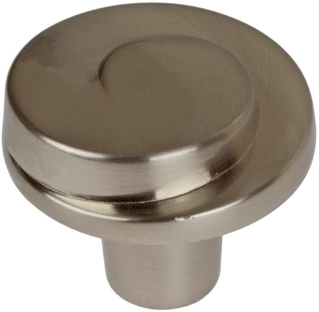 1 125 inch Satin Nickel Classic Wave Cabinet Knobs (Pack 25)