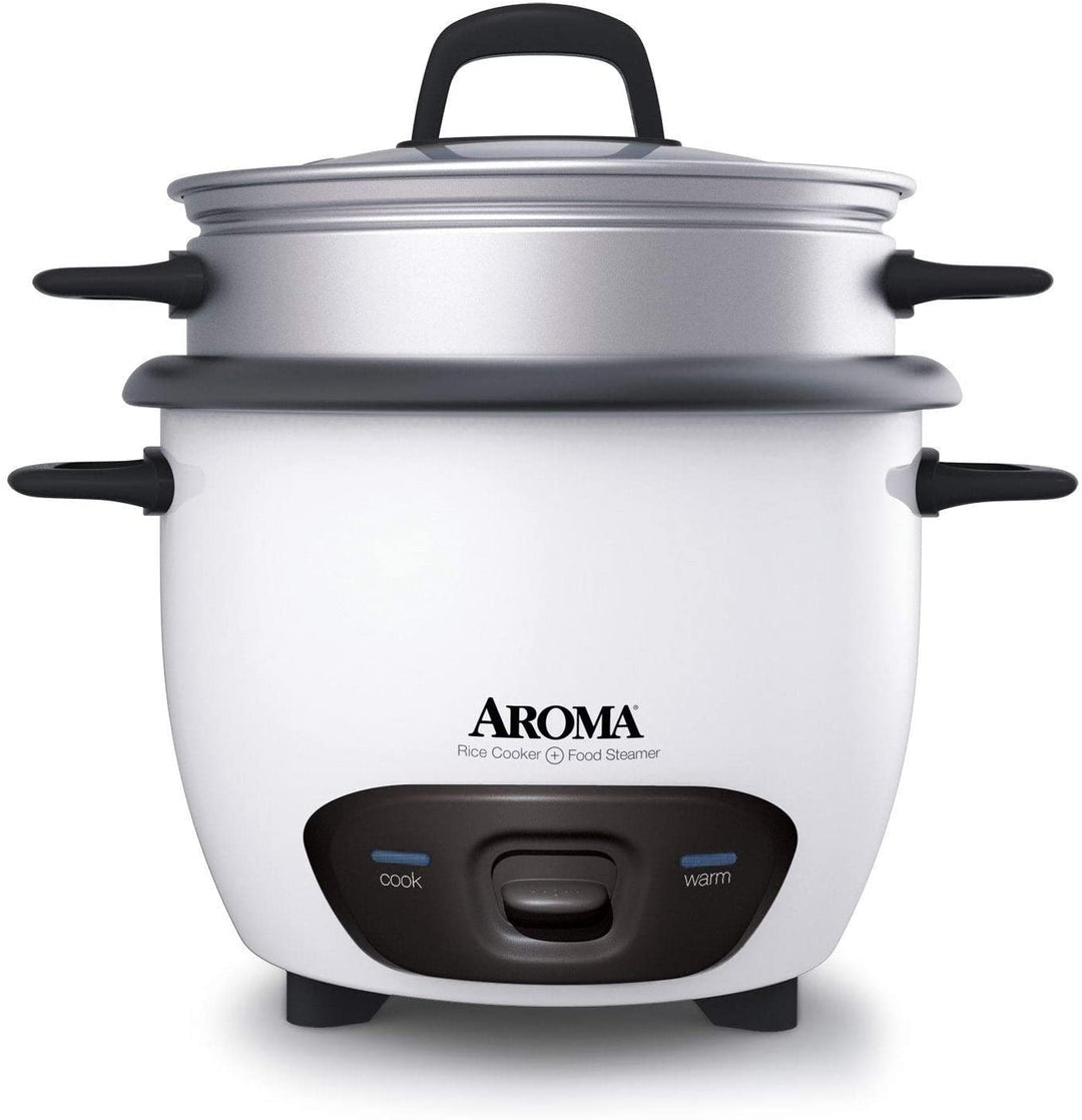 3 Cup Rice Cooker White Non Stick Surface Ready Indicator