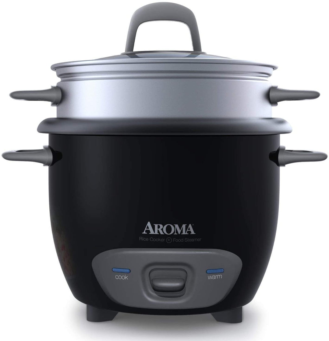 Black 6 Cup Rice Cooker Plastic Non Stick