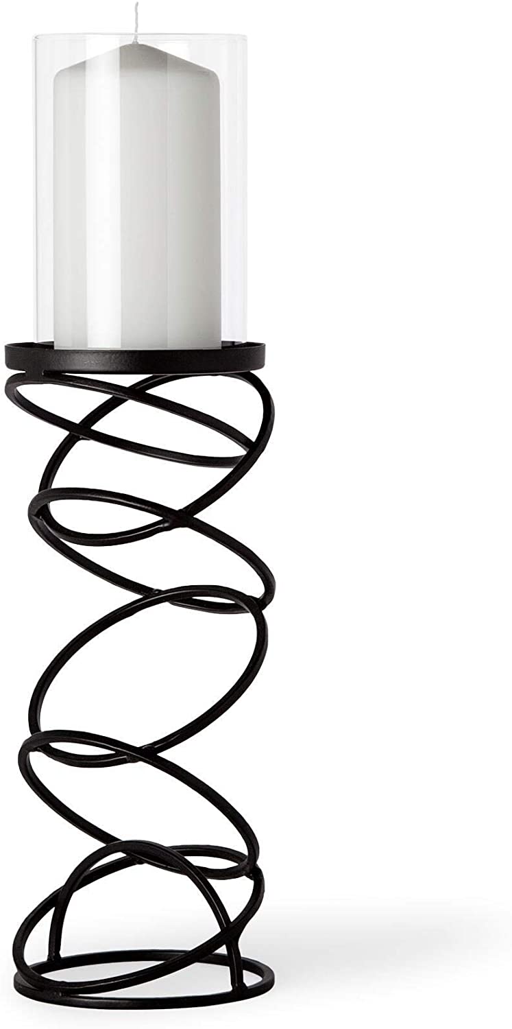 (Medium) Candleholder Black Farmhouse Industrial