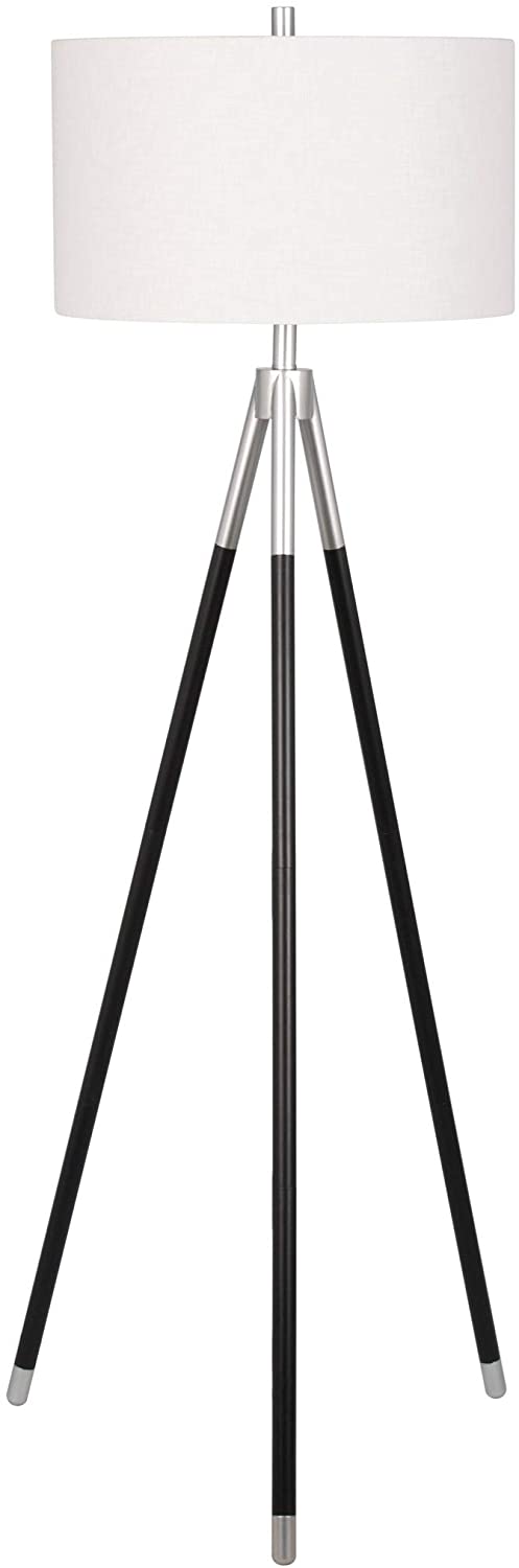Tri pod Floor Lamp 61 5 Black Glam Modern Contemporary