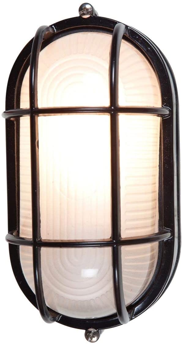 1 Light Black Wet Location 8 inch Modern