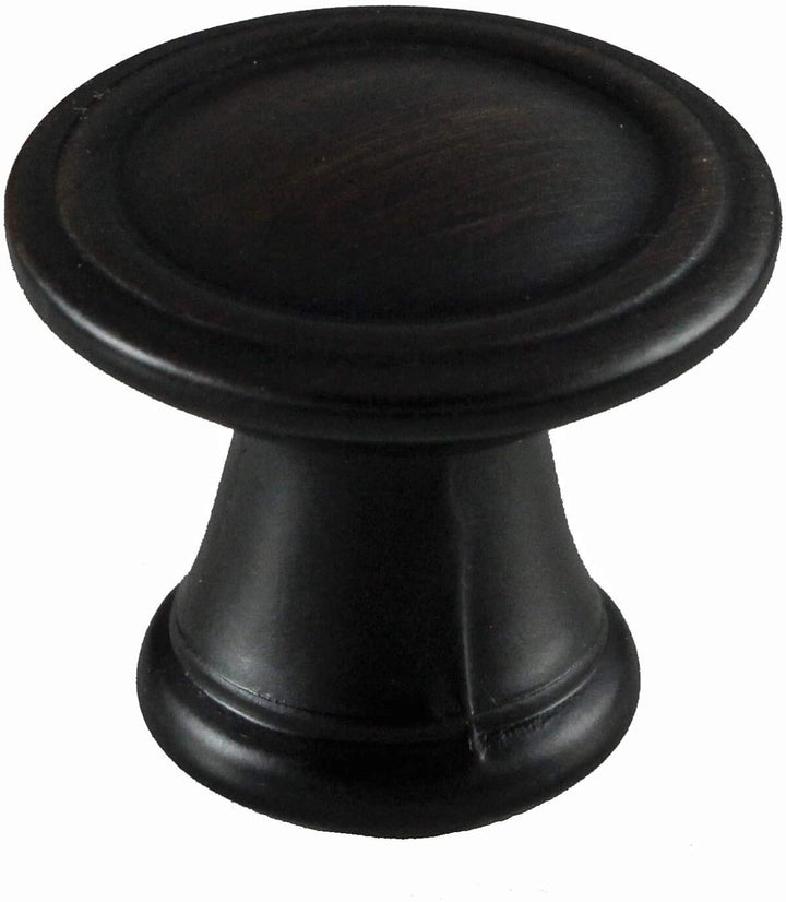 1 5 inch Oil Rubbed Bronze Round Deco Cabinet Knobs (Case
