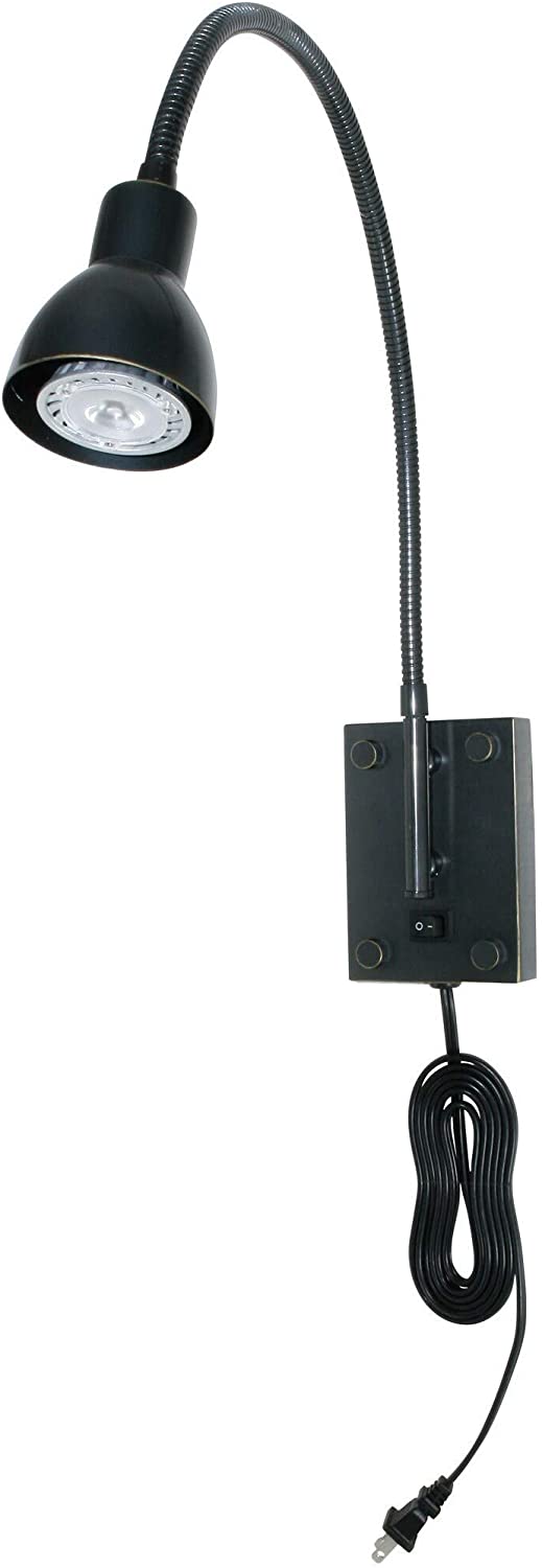 Finished Metal Gooseneck Light Brown