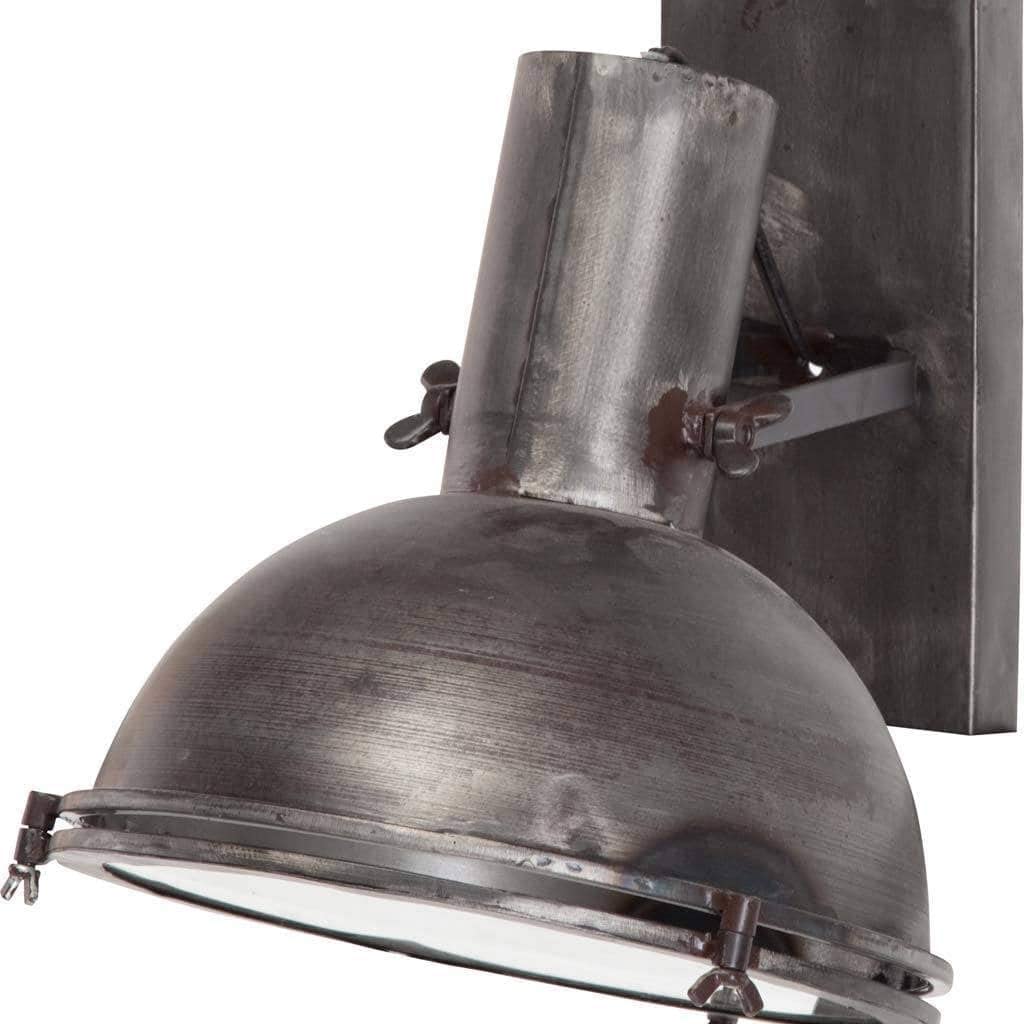 Grey Metal Sconce