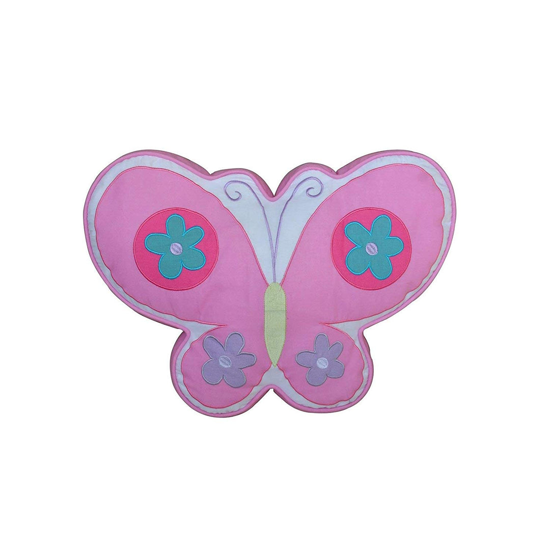 15 X 18 Inch Kids Pink Blue Butterfly Throw Pillow Floral