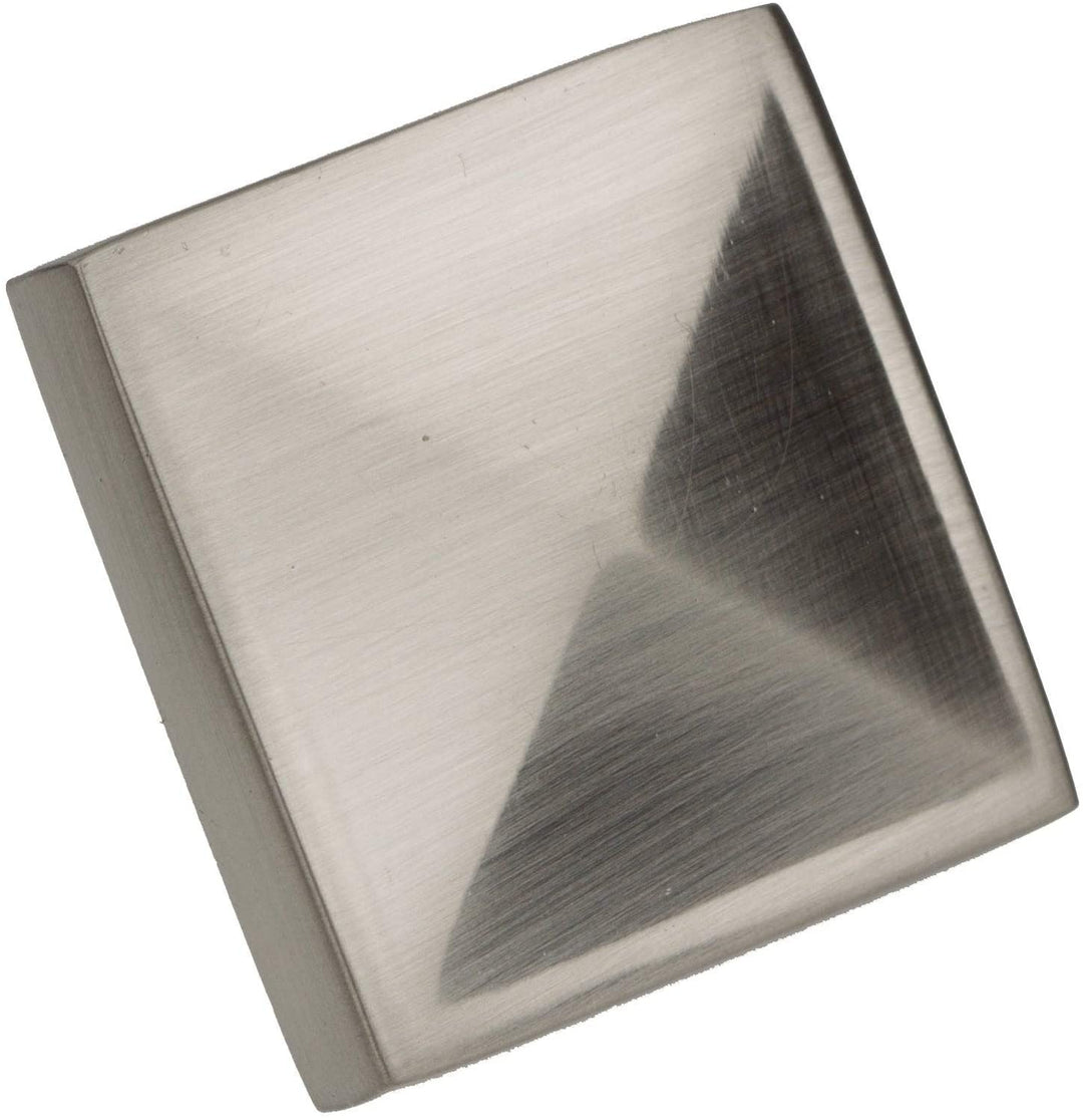 1 125 inch Satin Nickel Classic Pyramid Cabinet Knobs (Pack 25) Grey Metal Finish - Diamond Home USA
