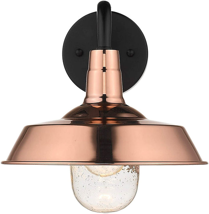 1 Light Copper Exterior Wall Fixture Farmhouse Industrial Transitional Dimmable Includes Hardware - Diamond Home USA