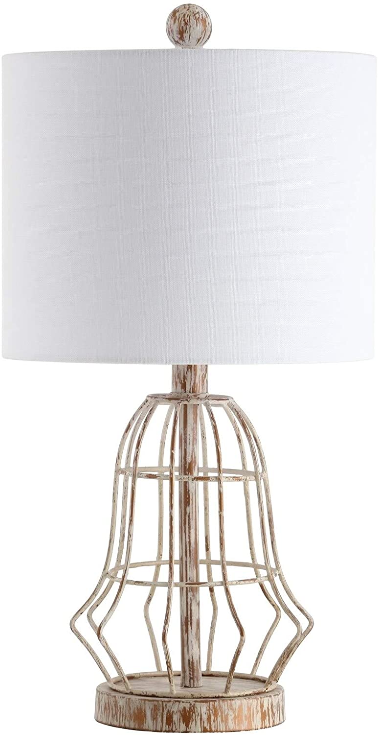 Lighting 20 inch Canes Led Table Lamp Grey Rustic Transitional Bulbs Included