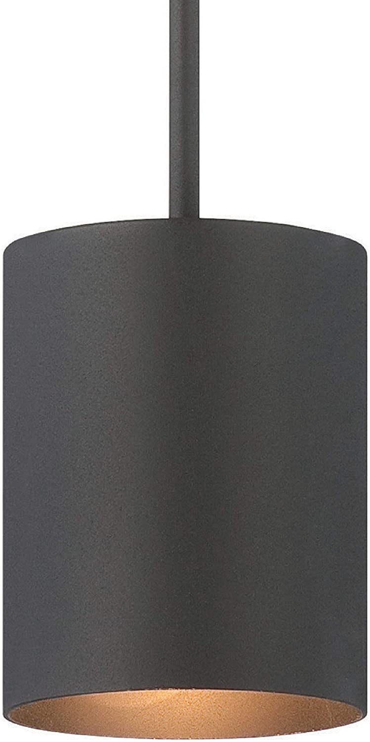 1 Light Black Aluminum Led Cylinder Pendant Modern Contemporary Metal Dimmable