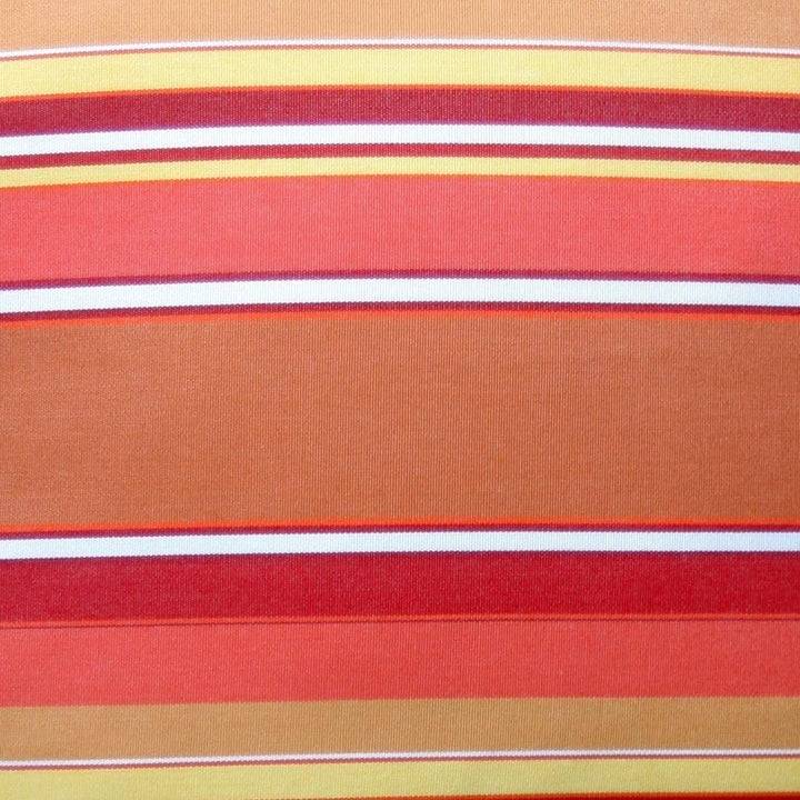 Mango 12x20 Outdoor Pillow Orange Stripe Modern Contemporary Acrylic Single Removable Cover Uv Resistant