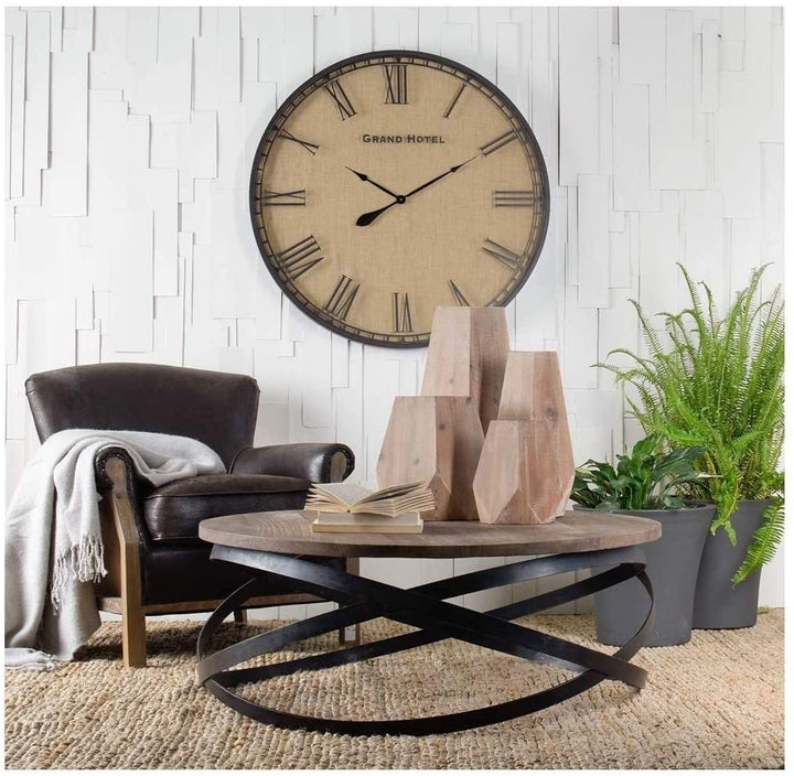 MISC (Small) Vase Tan Farmhouse Wood