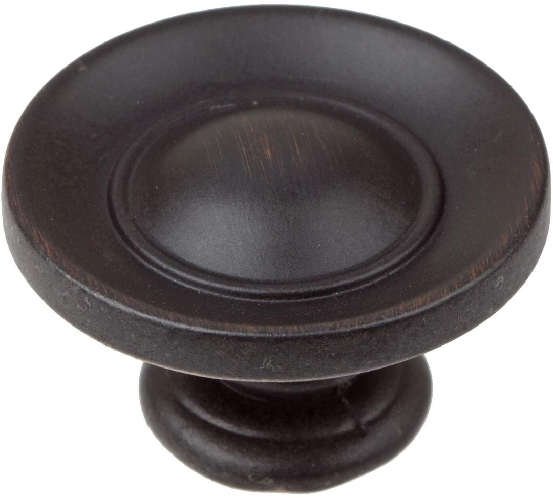 1 inch Oil Rubbed Bronze Small Round Ring Button Cabinet