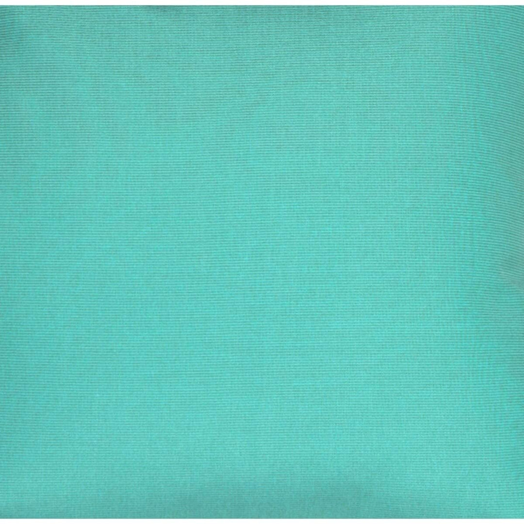 Pillow Decor Aruba Turquoise Blue 20x20 Outdoor Modern Contemporary Single Removable Cover Uv Resistant