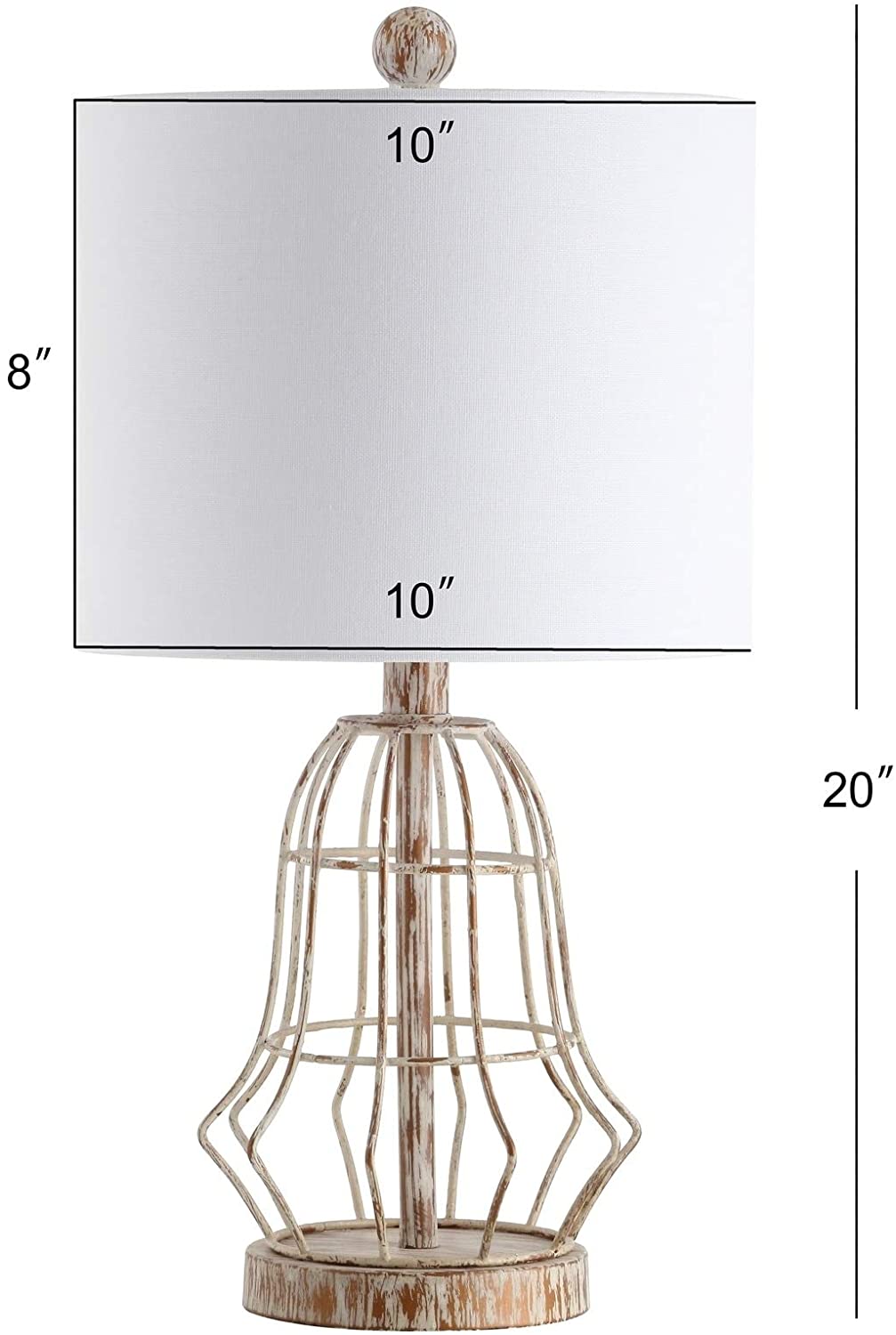 Lighting 20 inch Canes Led Table Lamp Grey Rustic Transitional Bulbs Included