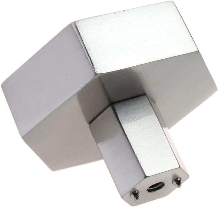 1 1/2 Inch Satin Nickel Hexagon Cabinet Knobs 10 Pack Modern Contemporary Zinc Finish - Diamond Home USA