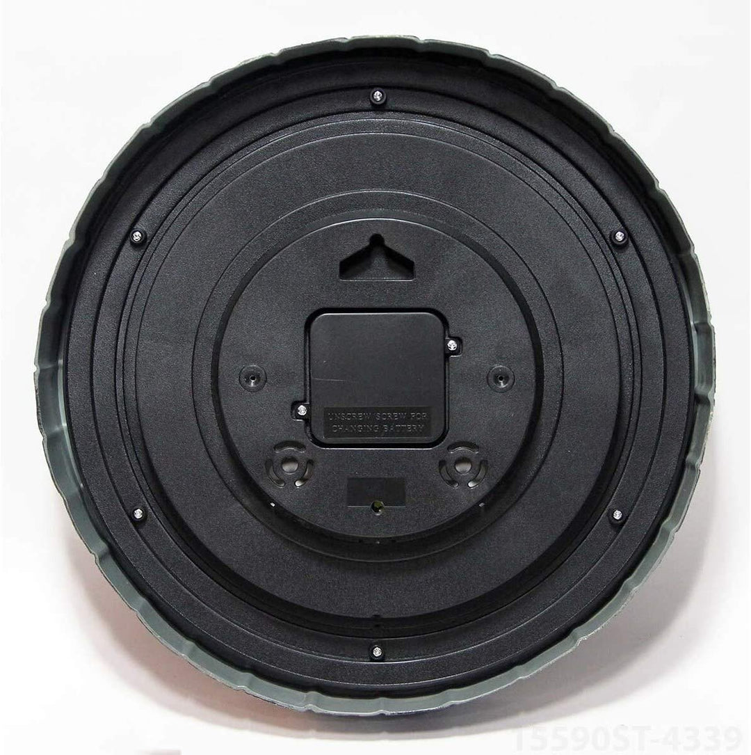13" /Outdoor Faux Slate Clock Color Round Plastic
