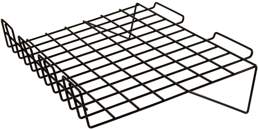 Sloping Shelf Slatgrid 3" Lip Black Pack