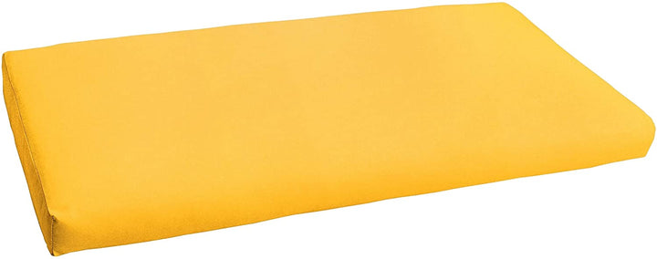 Sunflower Yellow Indoor/Outdoor Bench Cushion 48 W X 19 D