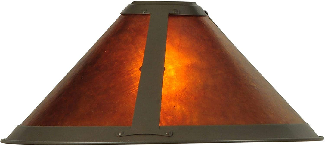 15" Wide Shade Brown