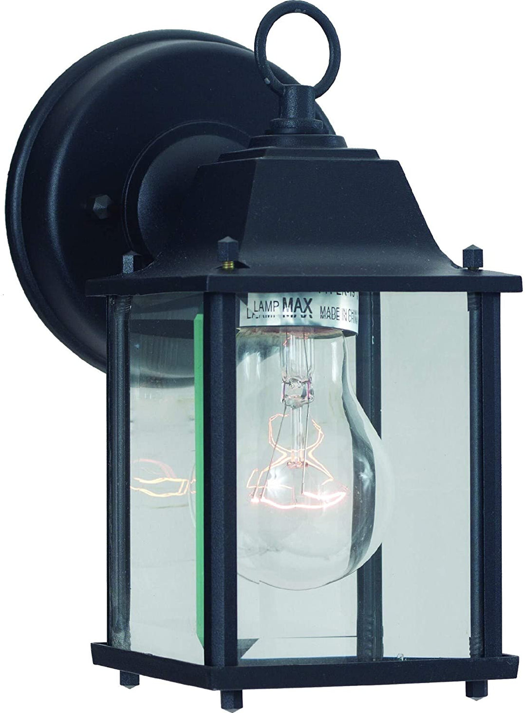 1 Light Black Outdoor Wall Mount Metal