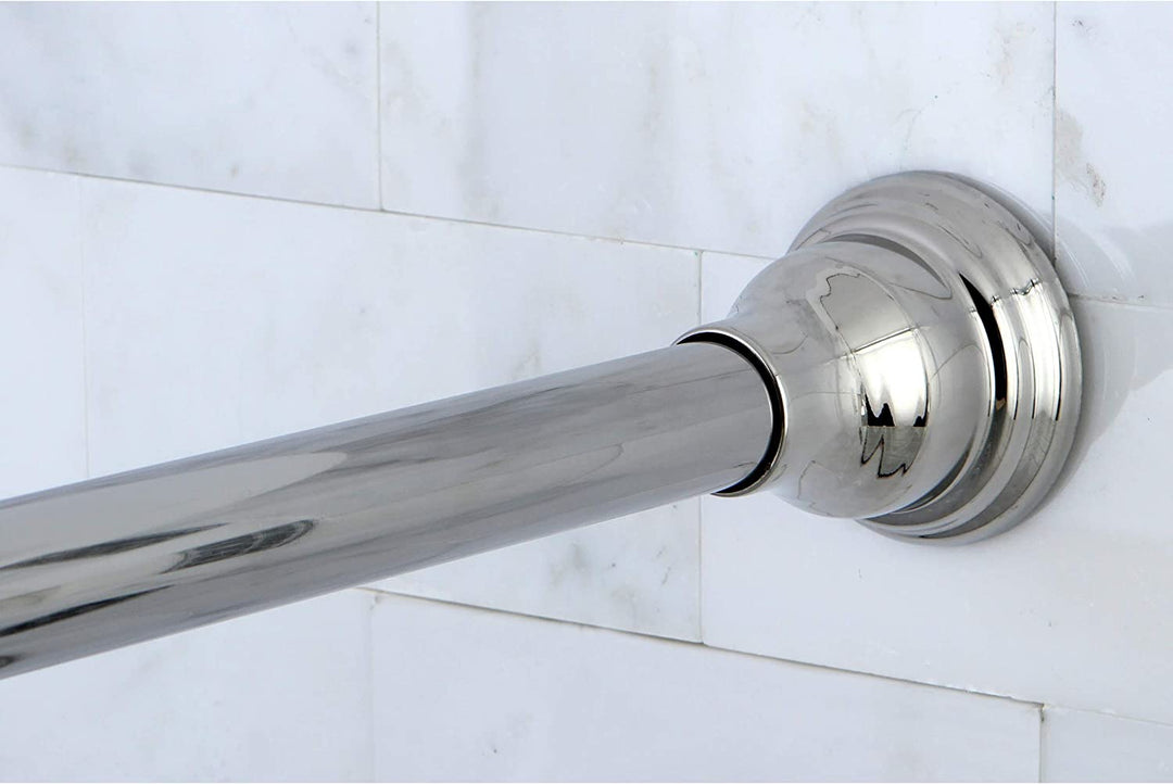 Chrome Shower Curtain Rod Tarnish Resistant Shower Curtain