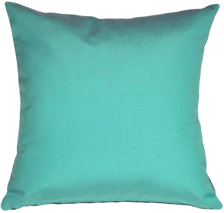 Pillow Decor Aruba Turquoise Blue 20x20 Outdoor Modern