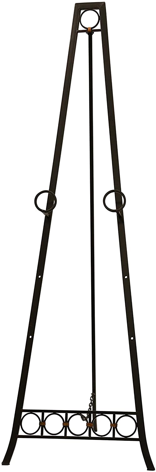 Dark Bronze Metal Adjustable Floor Easel 20 Inches