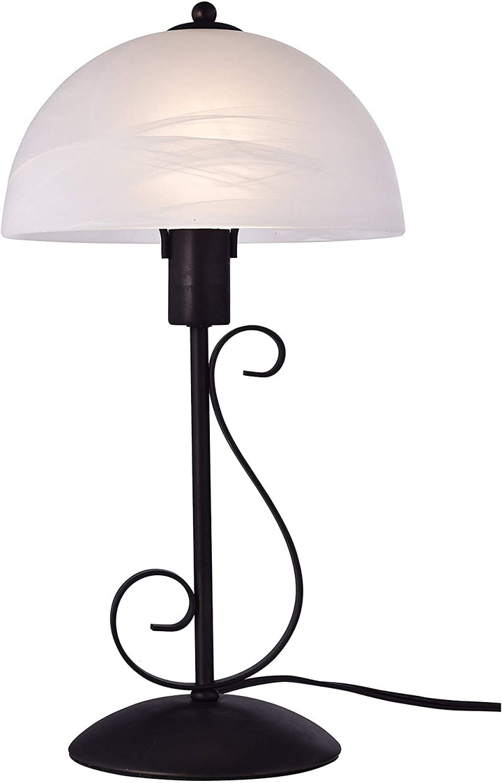 White Glass 19 inch Antique Bronze Table Lamp Brown Transitional - Diamond Home USA