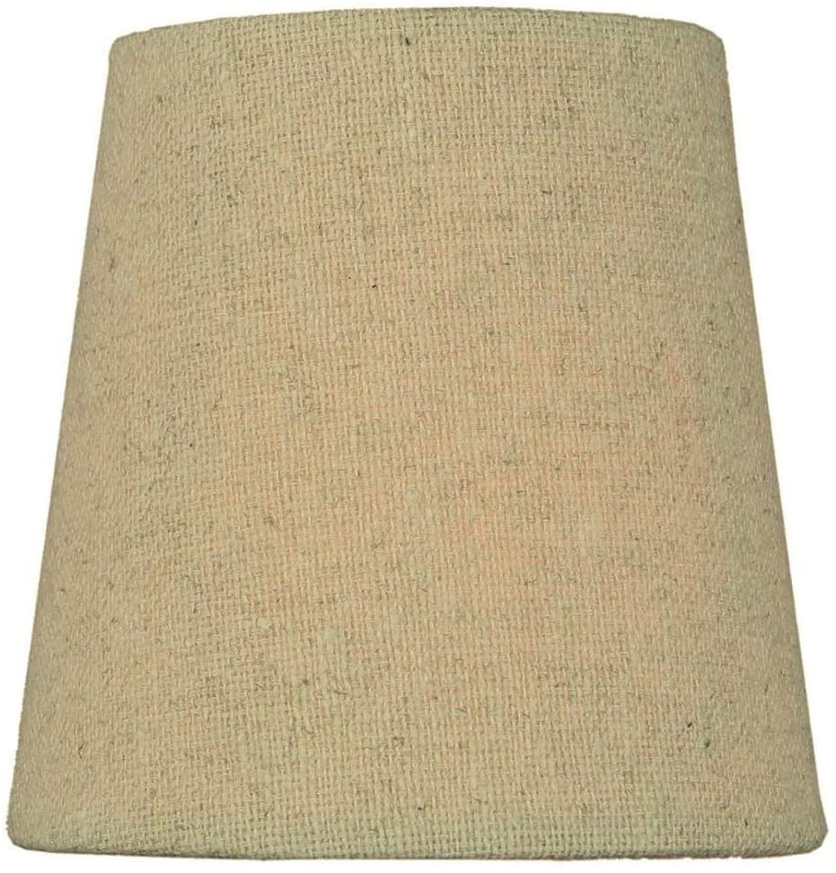 Set 6 Chandelier Sand Linen Clip Lampshade 3x4x4 Brown Modern Contemporary - Diamond Home USA