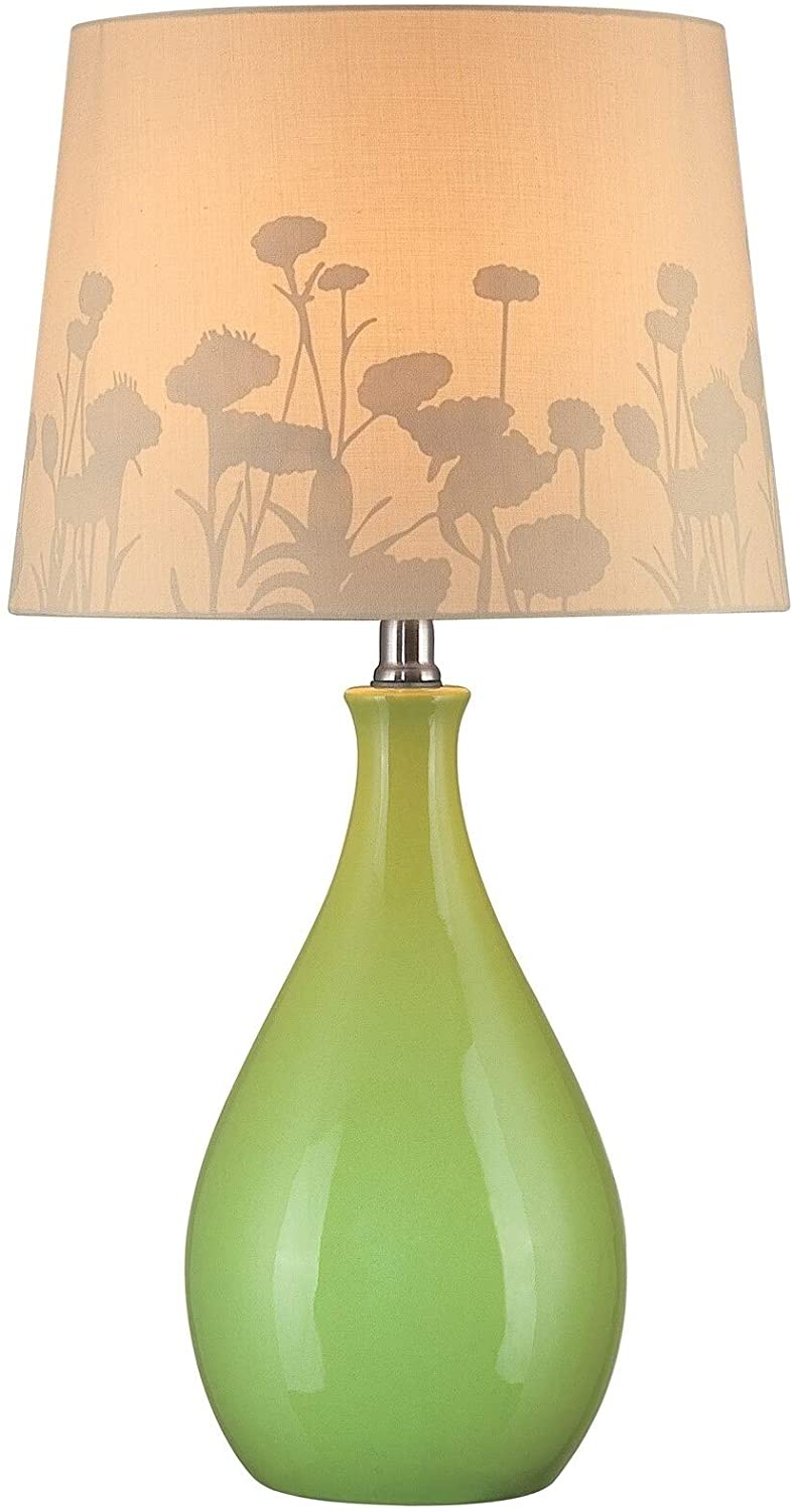 1 Light Green Table Lamp Modern