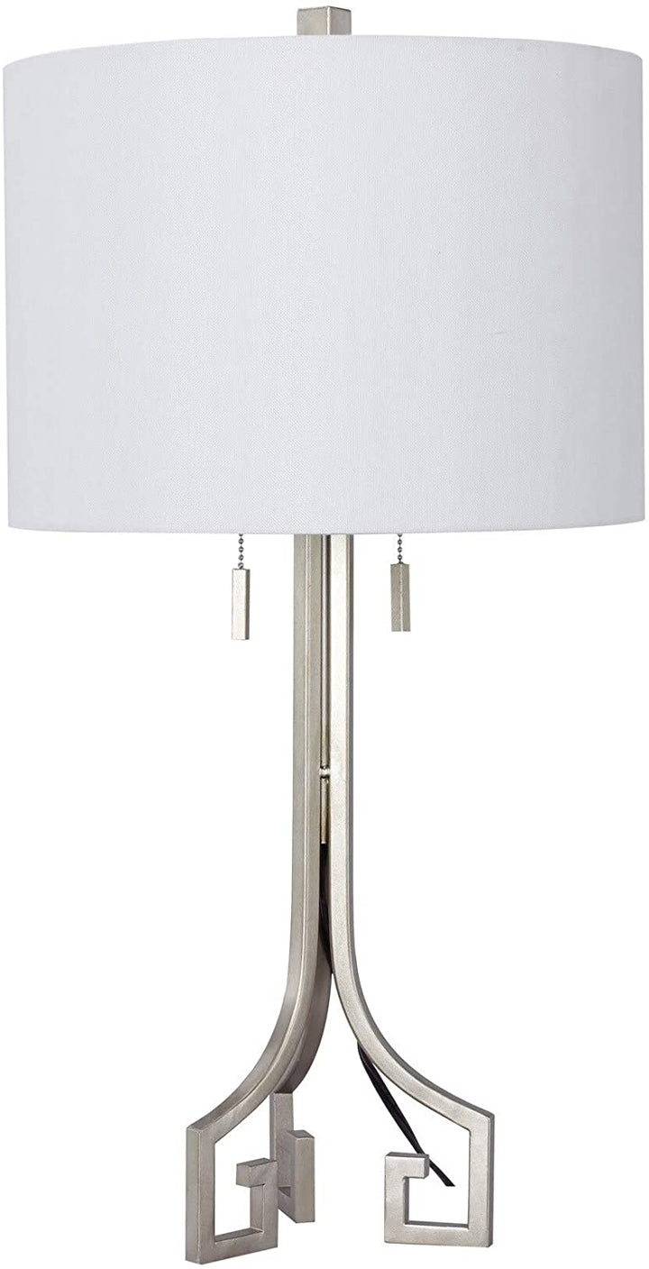 27 inch Modern Metal Table Lamp Champagne Gold Beige Transitional - Diamond Home USA