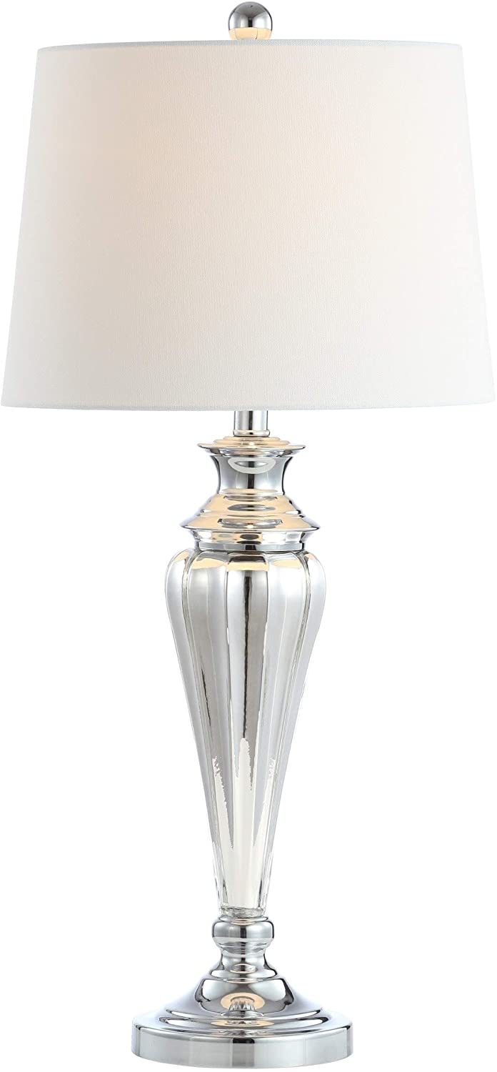 Lighting 30 inch Trent Led Table Lamp Silver Traditional Transitional Nickel Bulbs Included Energy Efficient - Diamond Home USA