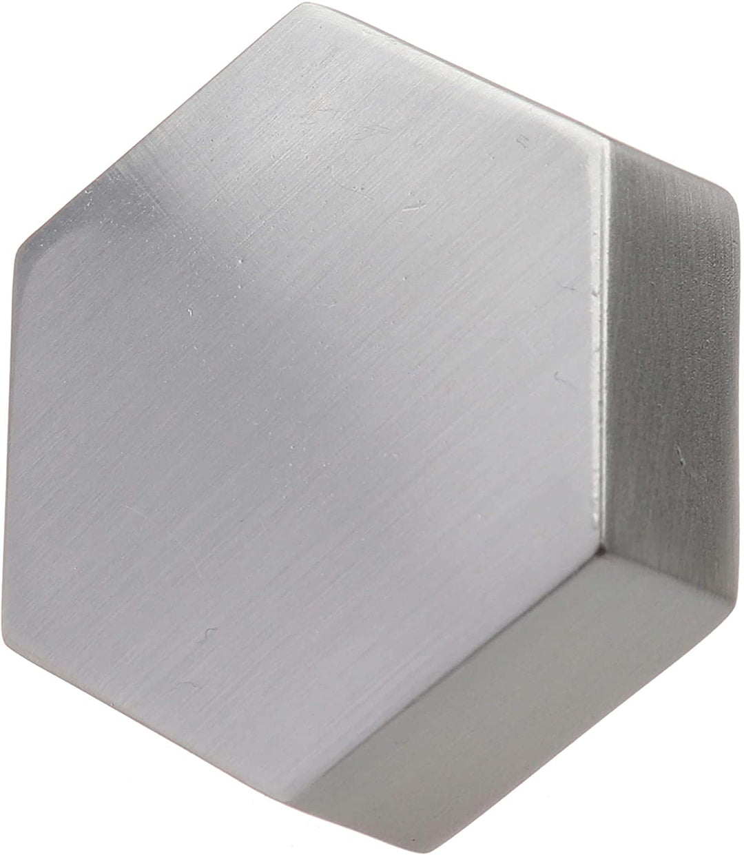 1 1/2 Inch Satin Nickel Hexagon Cabinet Knobs 10 Pack Modern Contemporary Zinc Finish - Diamond Home USA