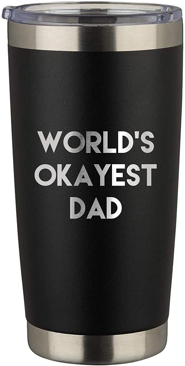 Dad Engraved 20 Oz Stainless Steel Tumbler Lid