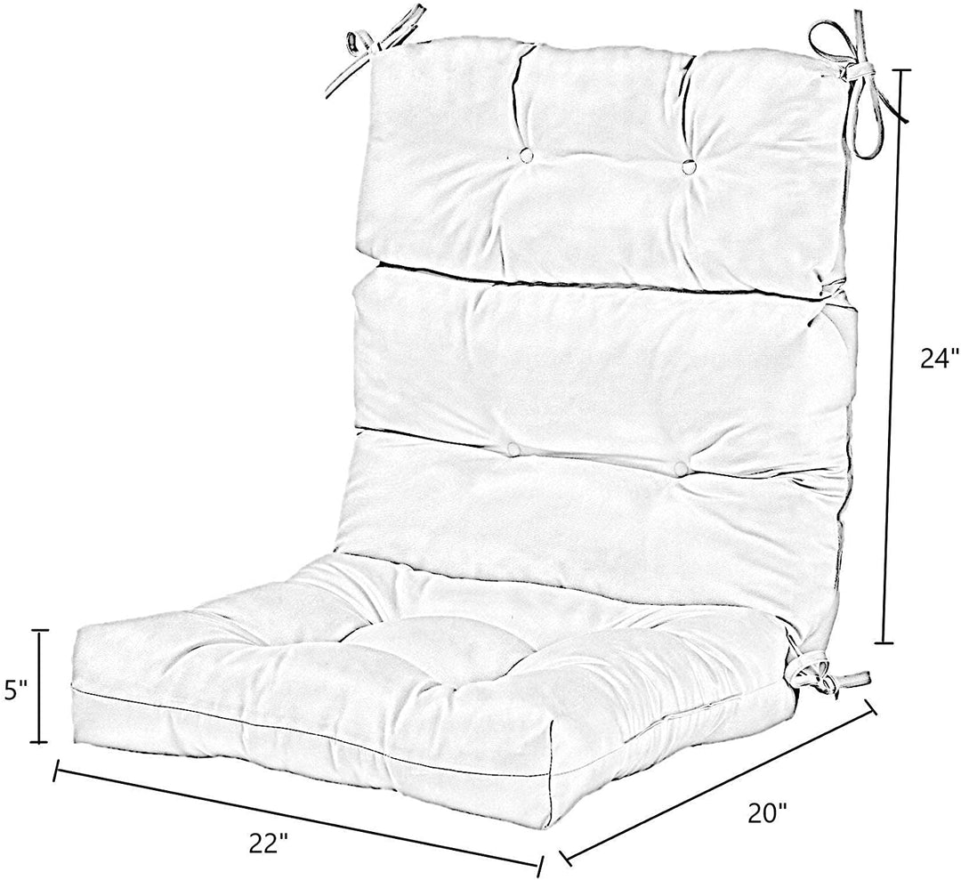 3 Section Outdoor Woodsy Floral High Back Chair Cushion Brown Red Yellow Traditional Transitional Fabric Polyester Fade Resistant Uv Water