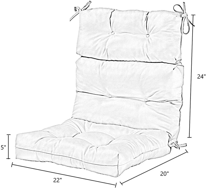 3 Section Outdoor Woodsy Floral High Back Chair Cushion Brown Red Yellow Traditional Transitional Fabric Polyester Fade Resistant Uv Water