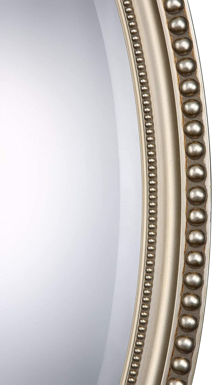 Oval Mirror Brown 22x32x1 25