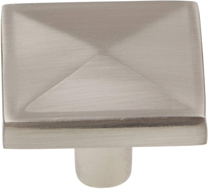 1 125 inch Satin Nickel Classic Pyramid Cabinet Knobs