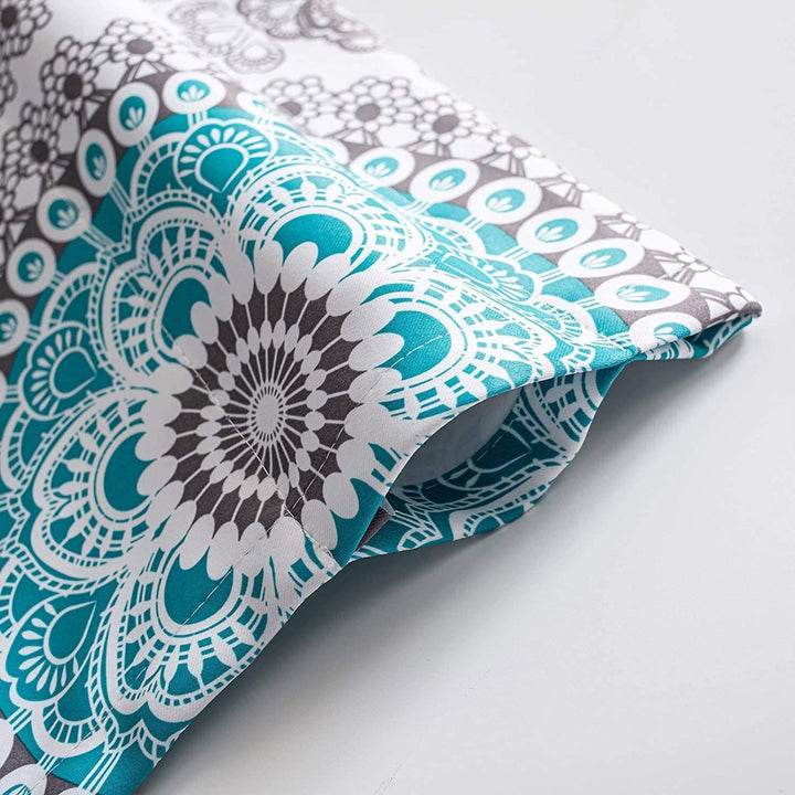 Medallion Pattern Room Darkening Rod Pocket Window Curtain Valance 52"  Width X 14  Length Color Modern Contemporary Polyester - Diamond Home USA