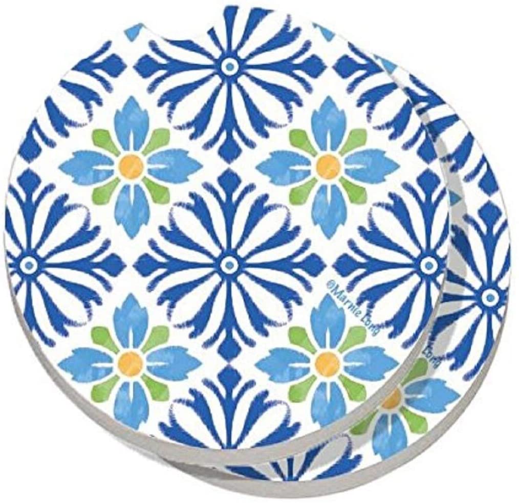 Absorbent e Car Coaster Mediterranean (Set 2) Color