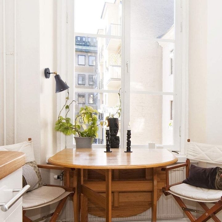 Adjustable Black 1 Light Wall Lamp Sconce N/ Industrial Modern Contemporary Rustic Iron Mounting Positions Rust Resistant - Diamond Home USA