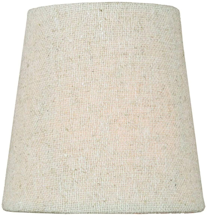 Set 6 Chandelier Sand Linen Clip Lampshade 3x4x4 Brown Modern Contemporary - Diamond Home USA