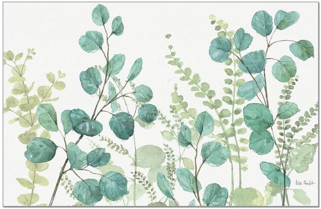 Paper Placemats Set 24 Greenery Color