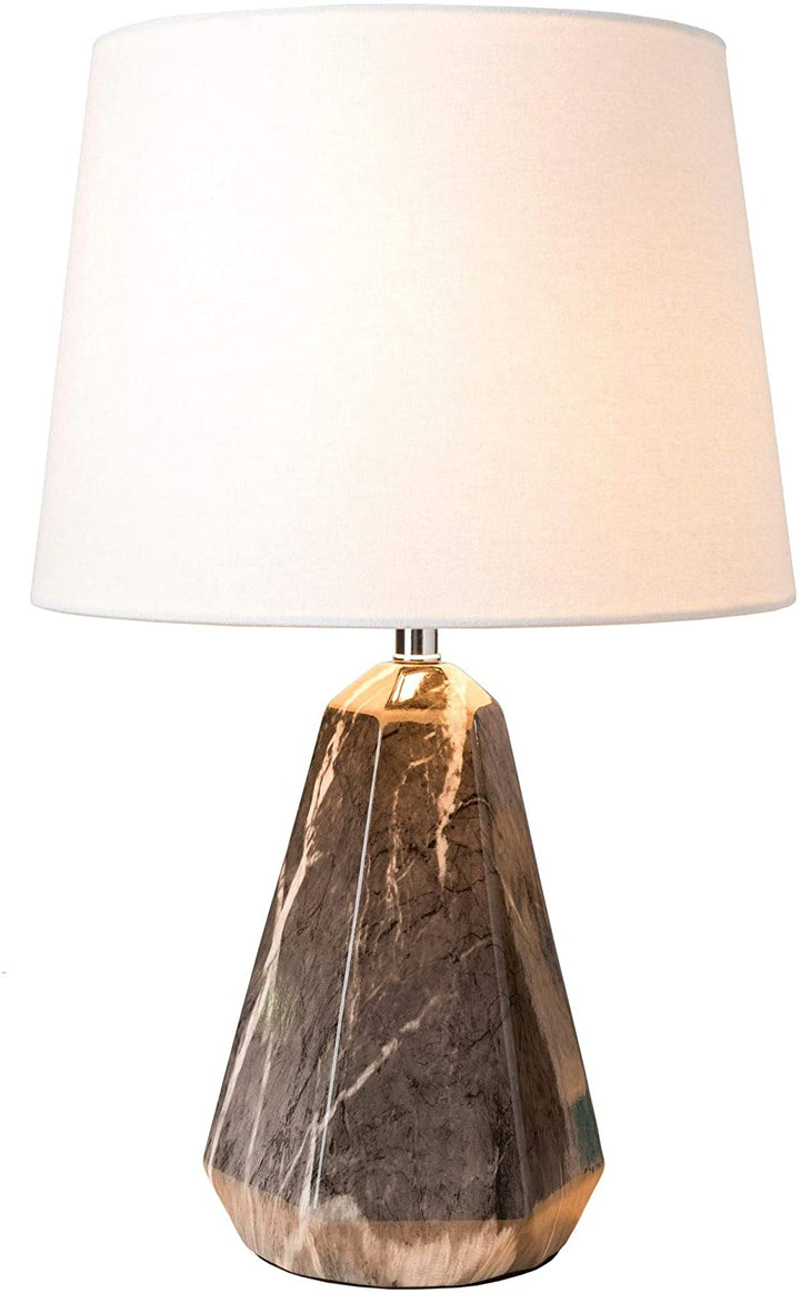 Table Lamp Black Base White Shade Modern Contemporary - Diamond Home USA