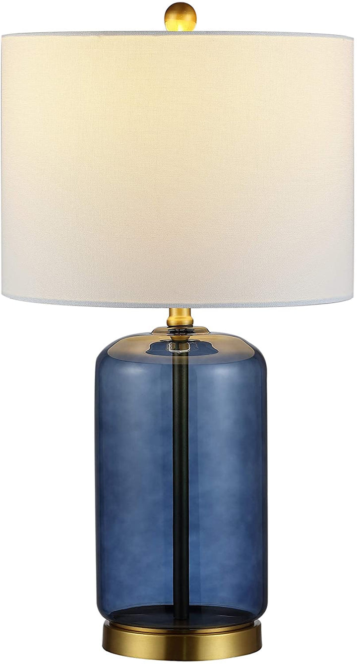 Lighting 26 inch Ceramic Table Lamp 14" X 26" Blue Modern Contemporary Traditional Gold Bulbs Included - Diamond Home USA