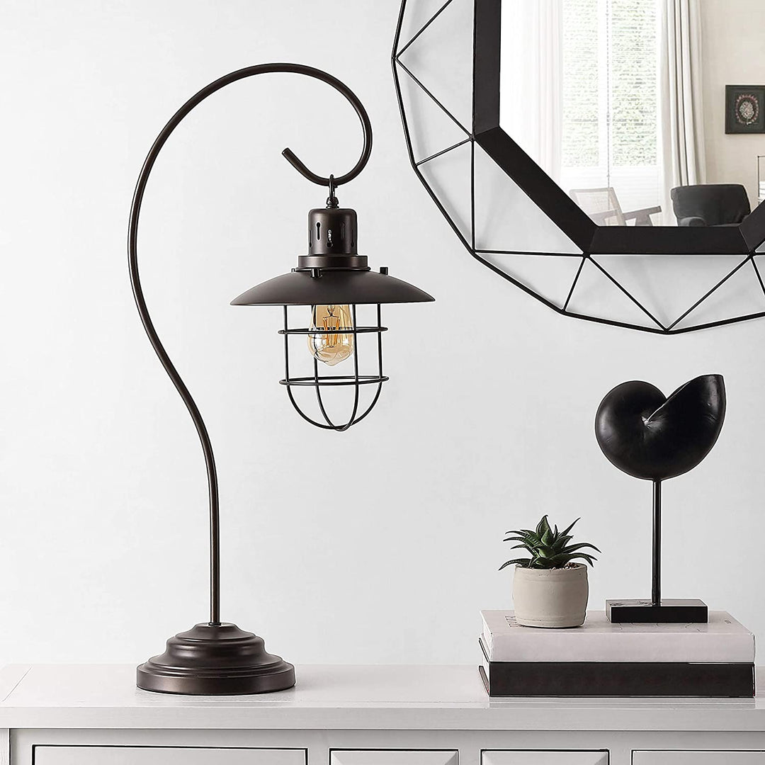 29 5 inch Iron Table Lamp 15" X 7 5" 29 5" Black Modern