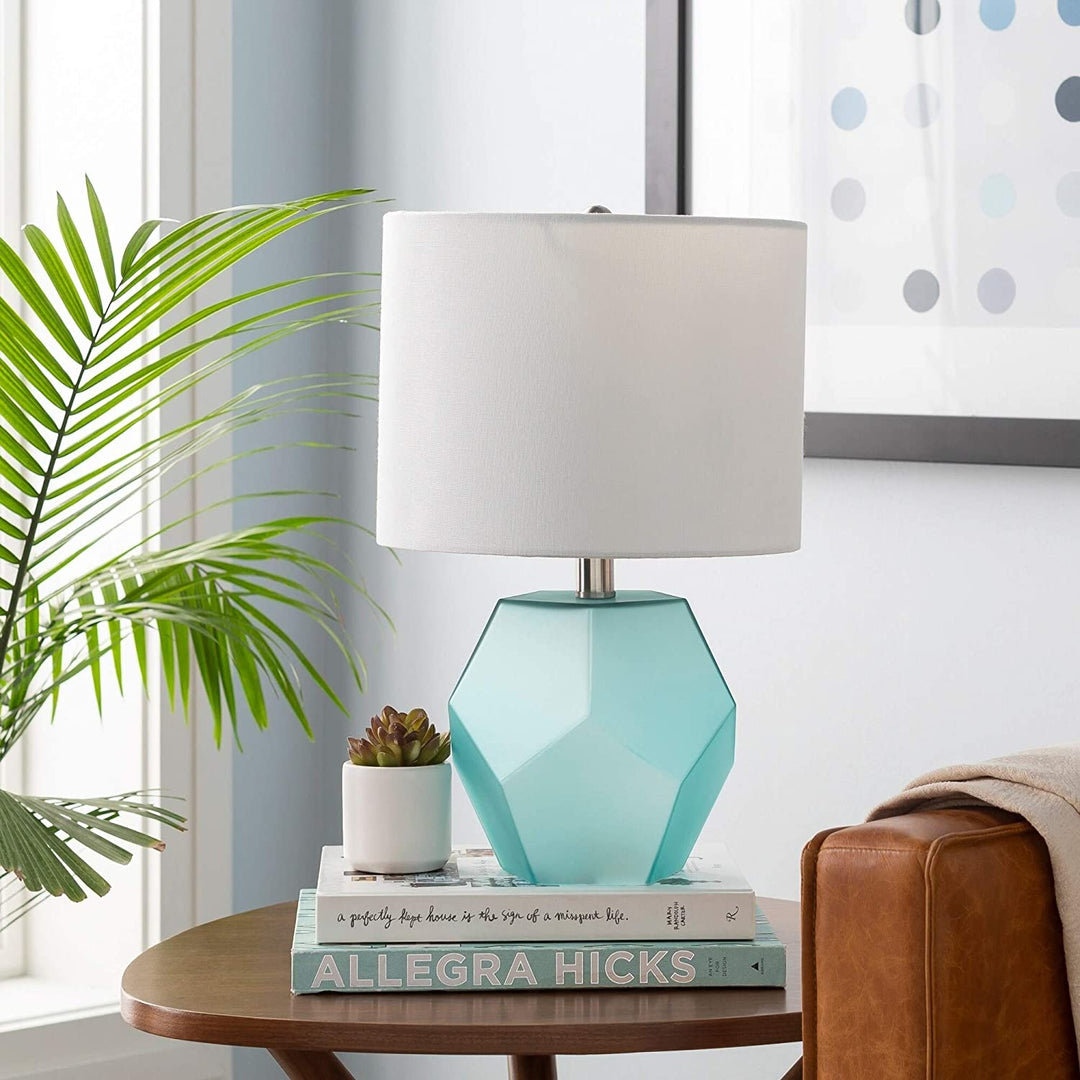 17 Aqua Modern Table Lamp White