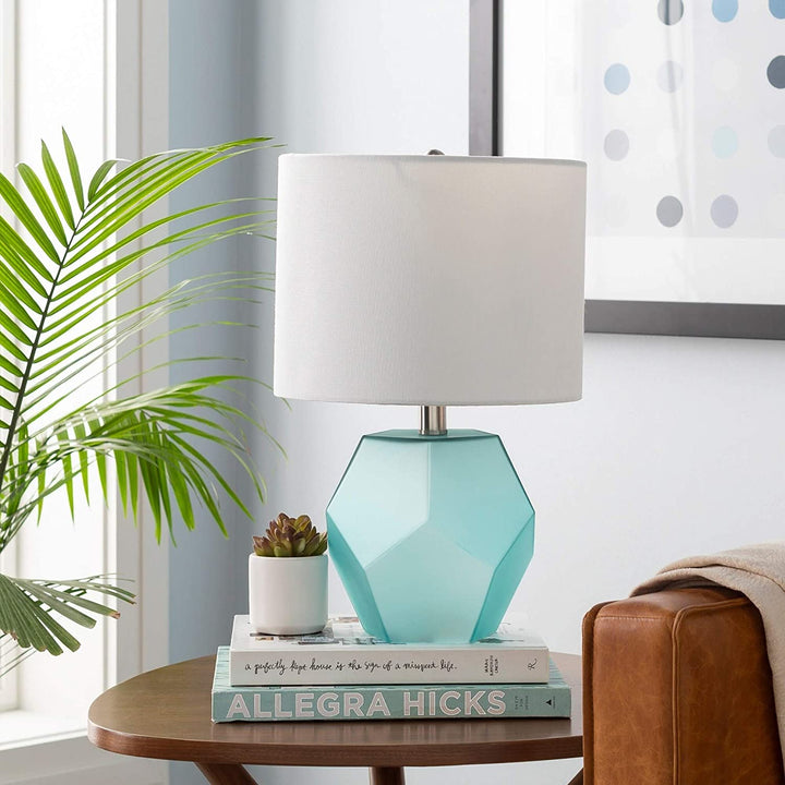 17 Aqua Modern Table Lamp White